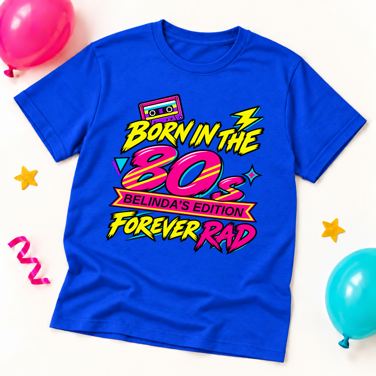 Personalised Born in the 80s T-Shirt