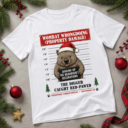 Aussie Christmas Mugshot T-Shirt
