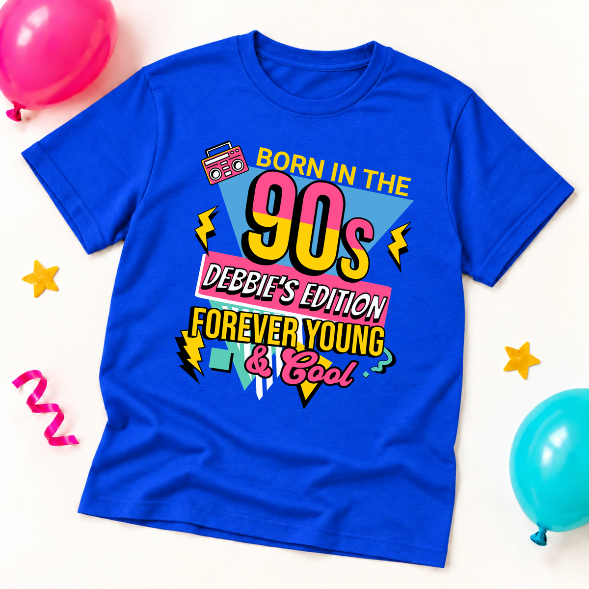 Personalised Born in the 90s T-Shirt