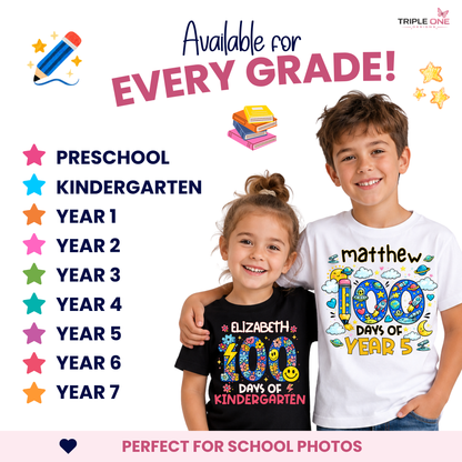 Personalised 100 Days of School Shirt