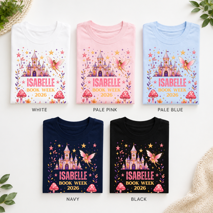 Personalised Fairy Castle Book Week 2026 Shirt – Kids & Adults