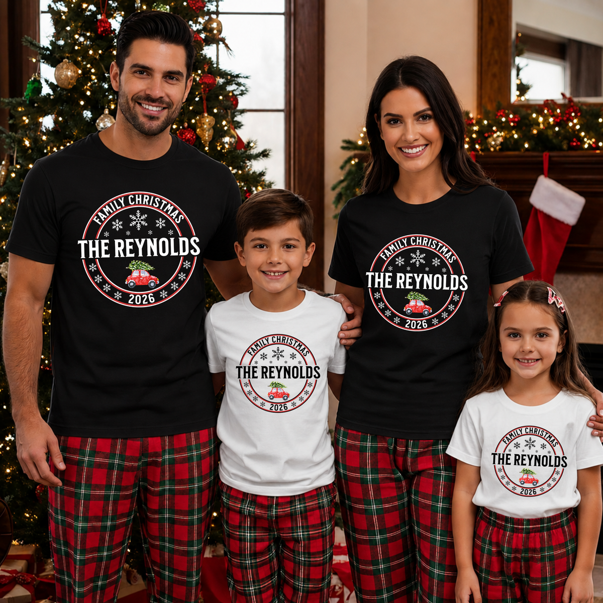 Personalised Family Christmas T-Shirt