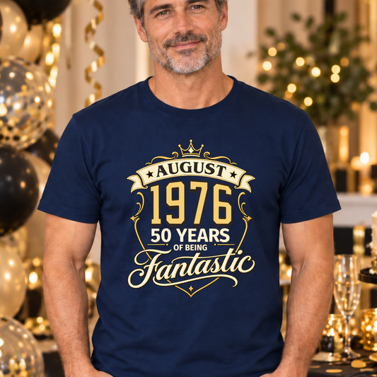 Personalised Years of Being Fantastic T-Shirt