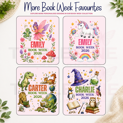 Personalised Ballet Princess Book Week 2026 Shirt – Kids & Adults