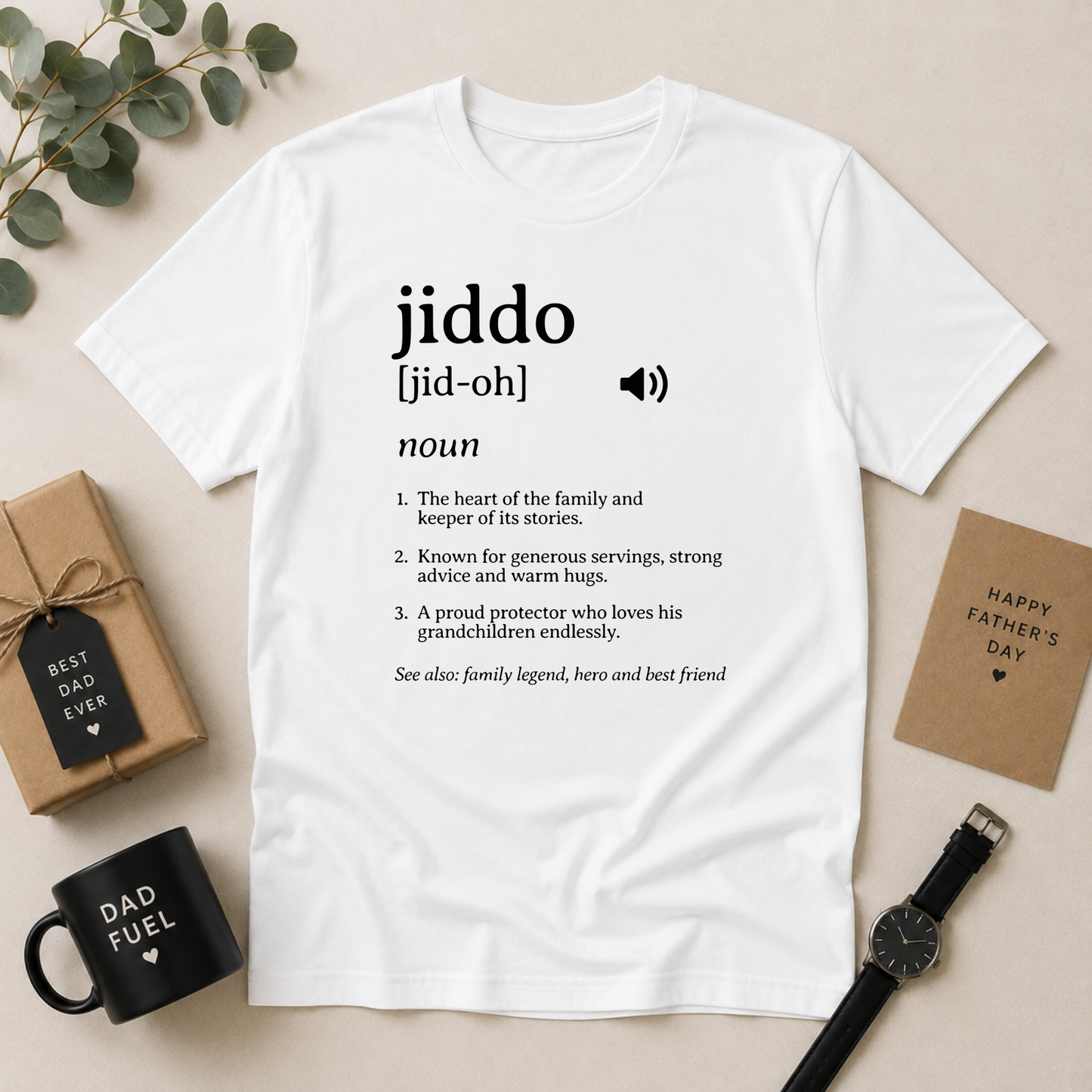 Jiddo Definition T-Shirt – Lebanese Grandfather Gift