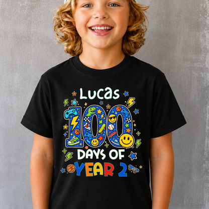 Personalised 100 Days of School Shirt