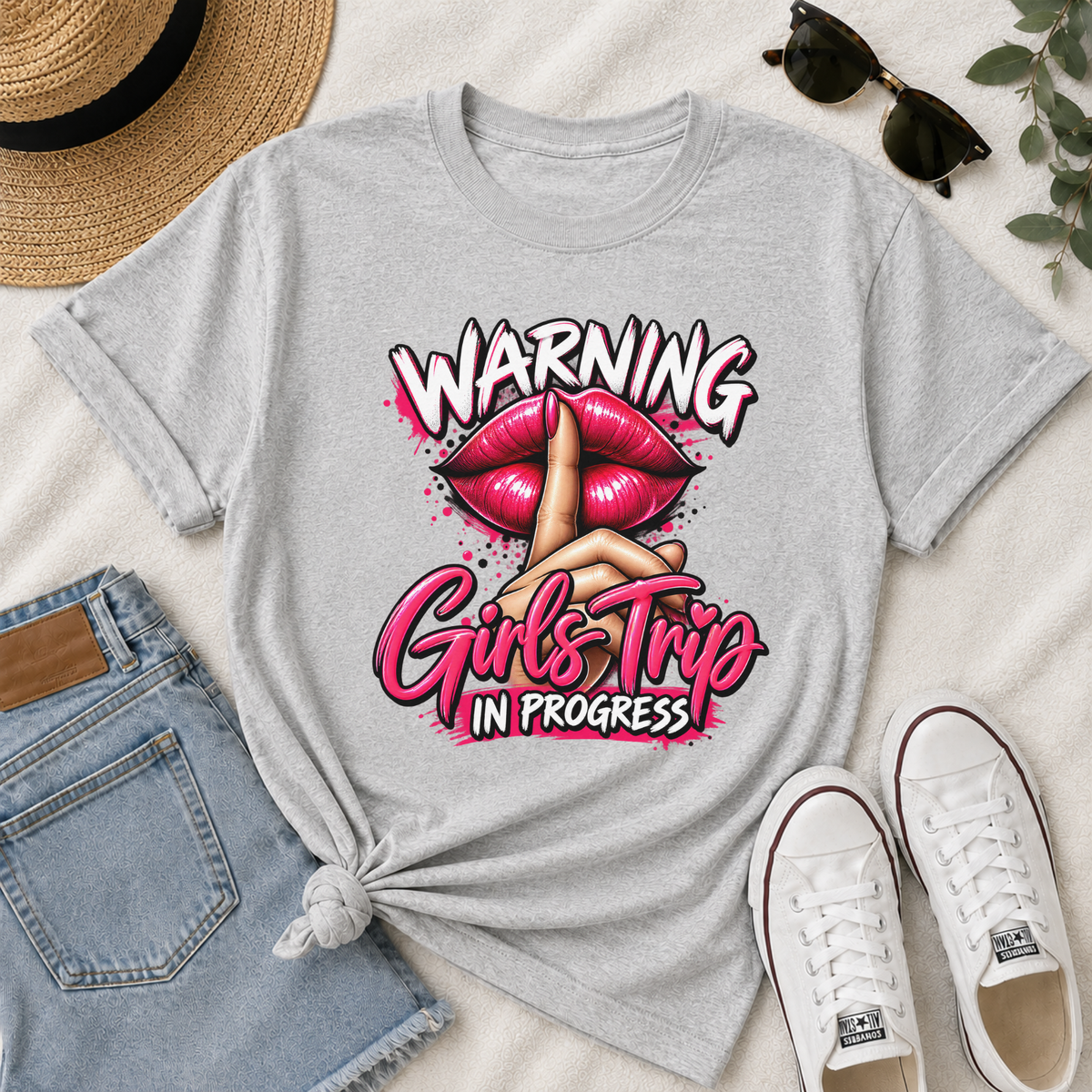 Warning Girls Trip in Progress T-Shirt