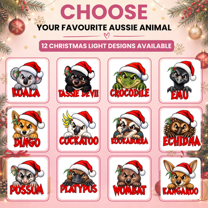 Personalised Australian Animal Christmas T-Shirt – 12 Designs