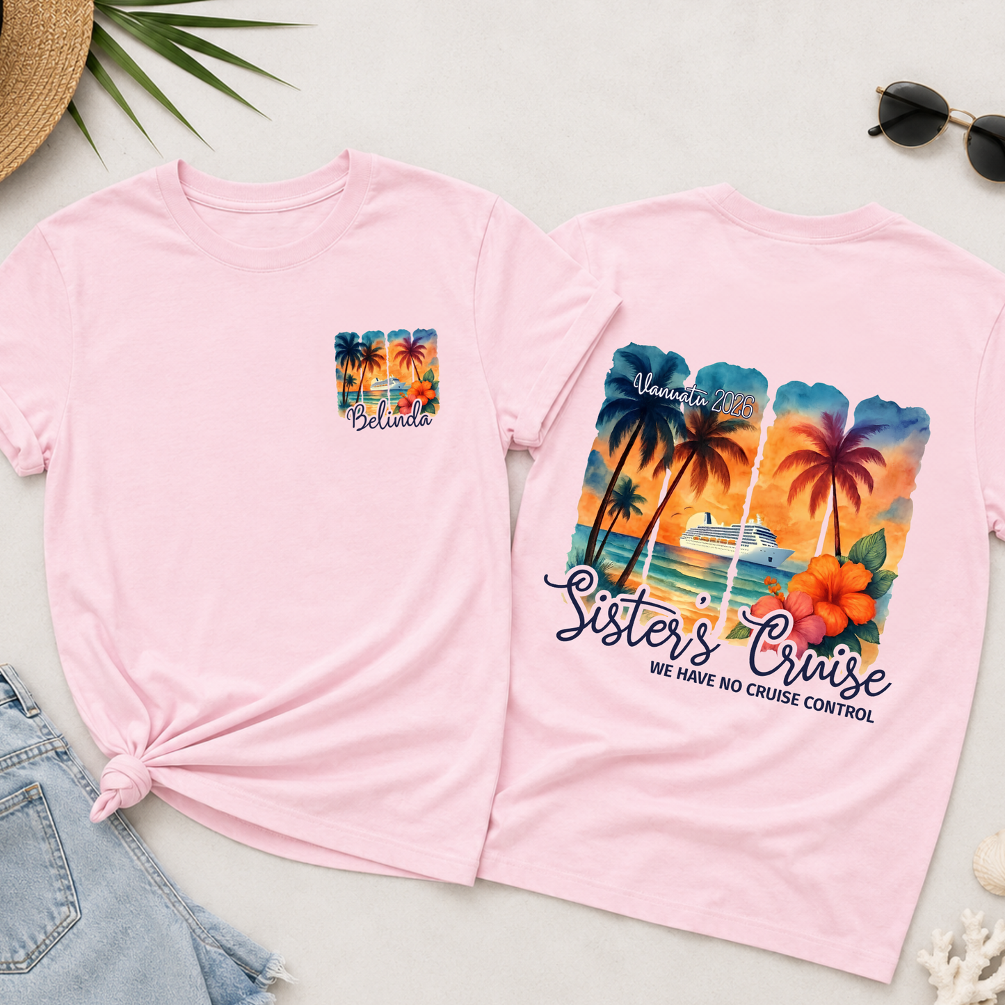 Personalised Sisters Cruise Shirt