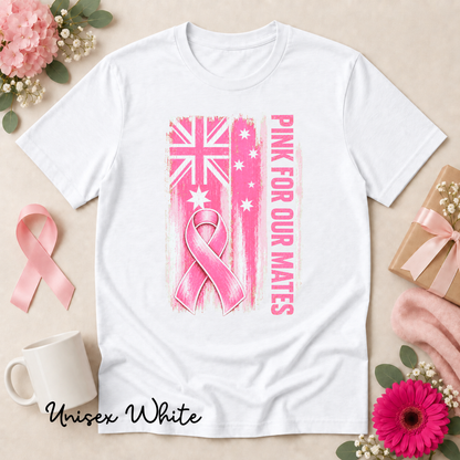 Pink for Our Mates Australian Breast Cancer Awareness Shirt