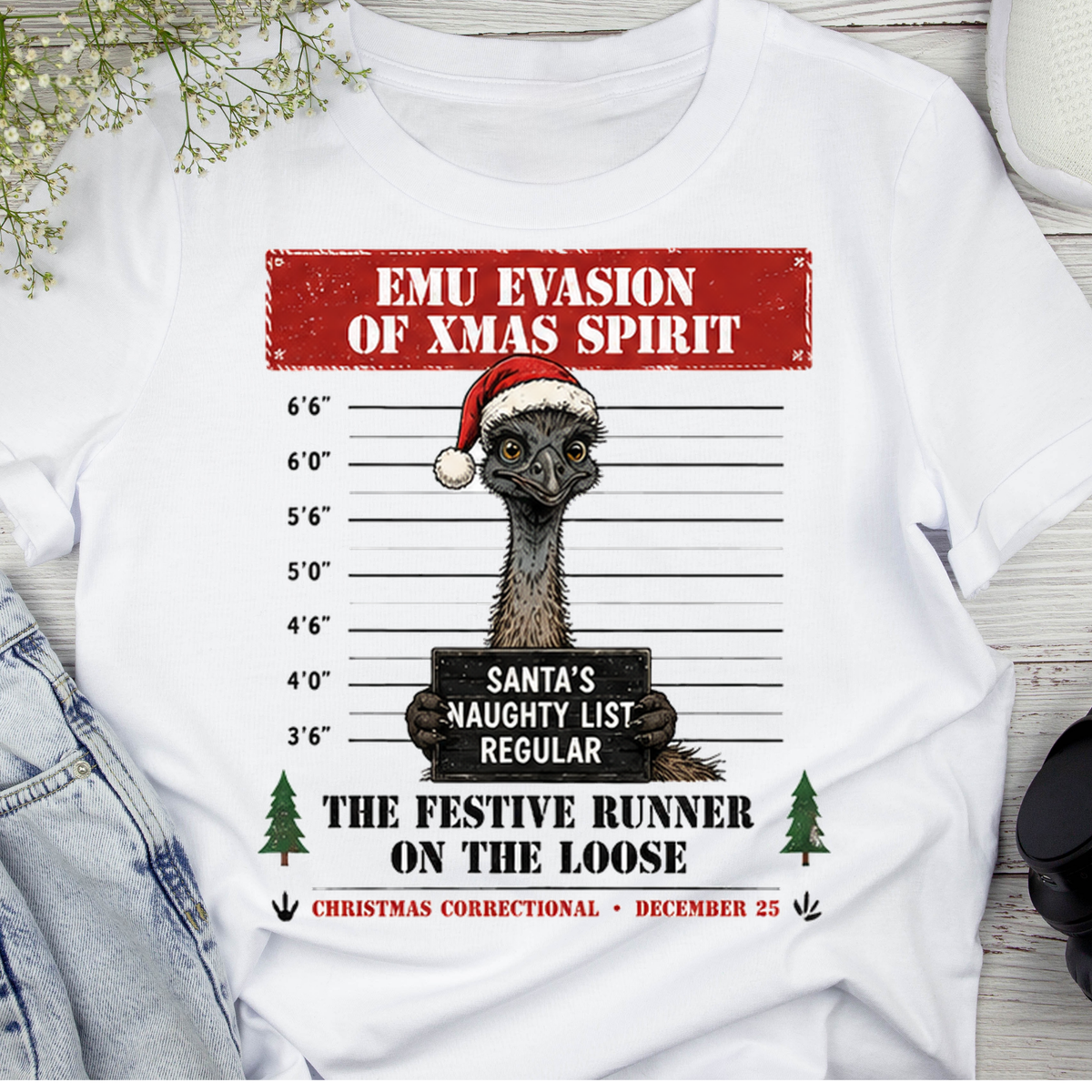 Aussie Christmas Mugshot T-Shirt