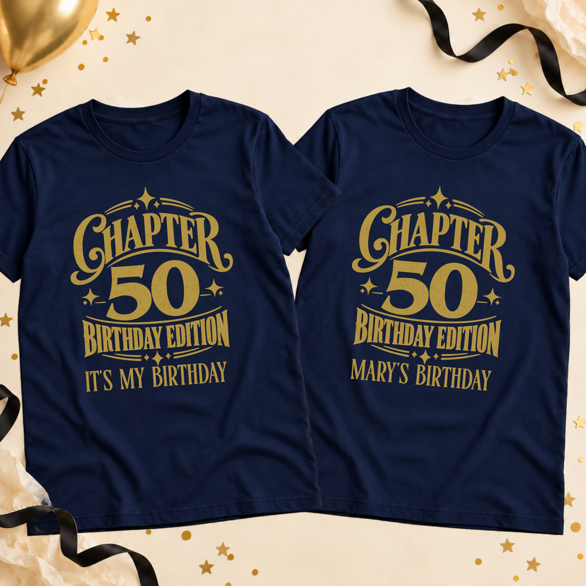 Personalised Chapter Birthday T-Shirt