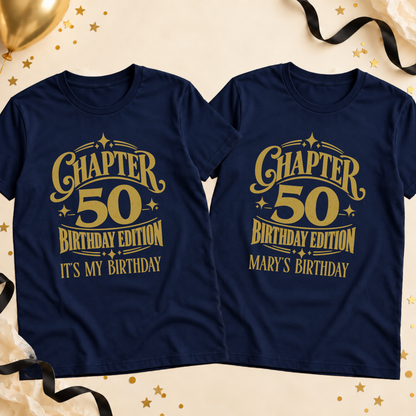 Personalised Chapter Birthday T-Shirt