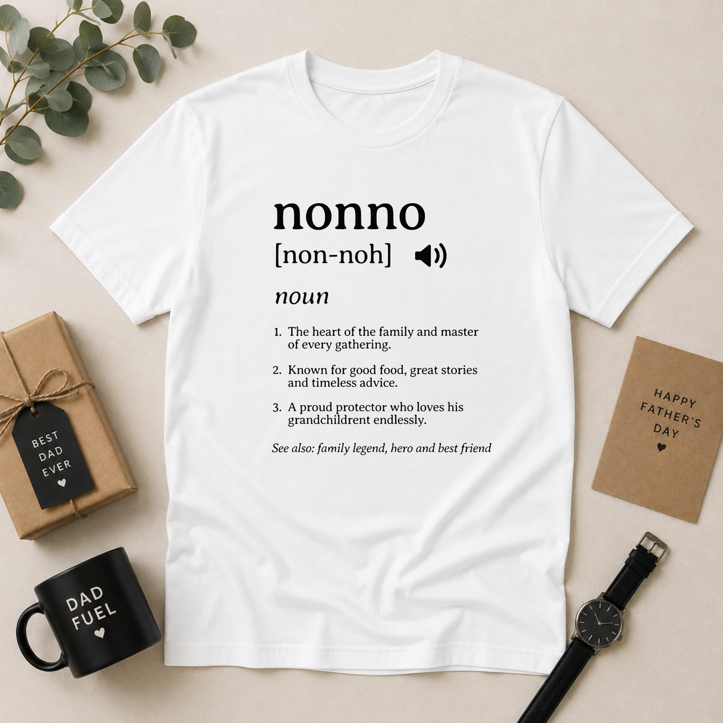 Nonno Definition T-Shirt – Italian Grandfather Gift
