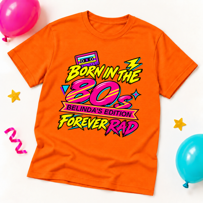 Personalised Born in the 80s T-Shirt