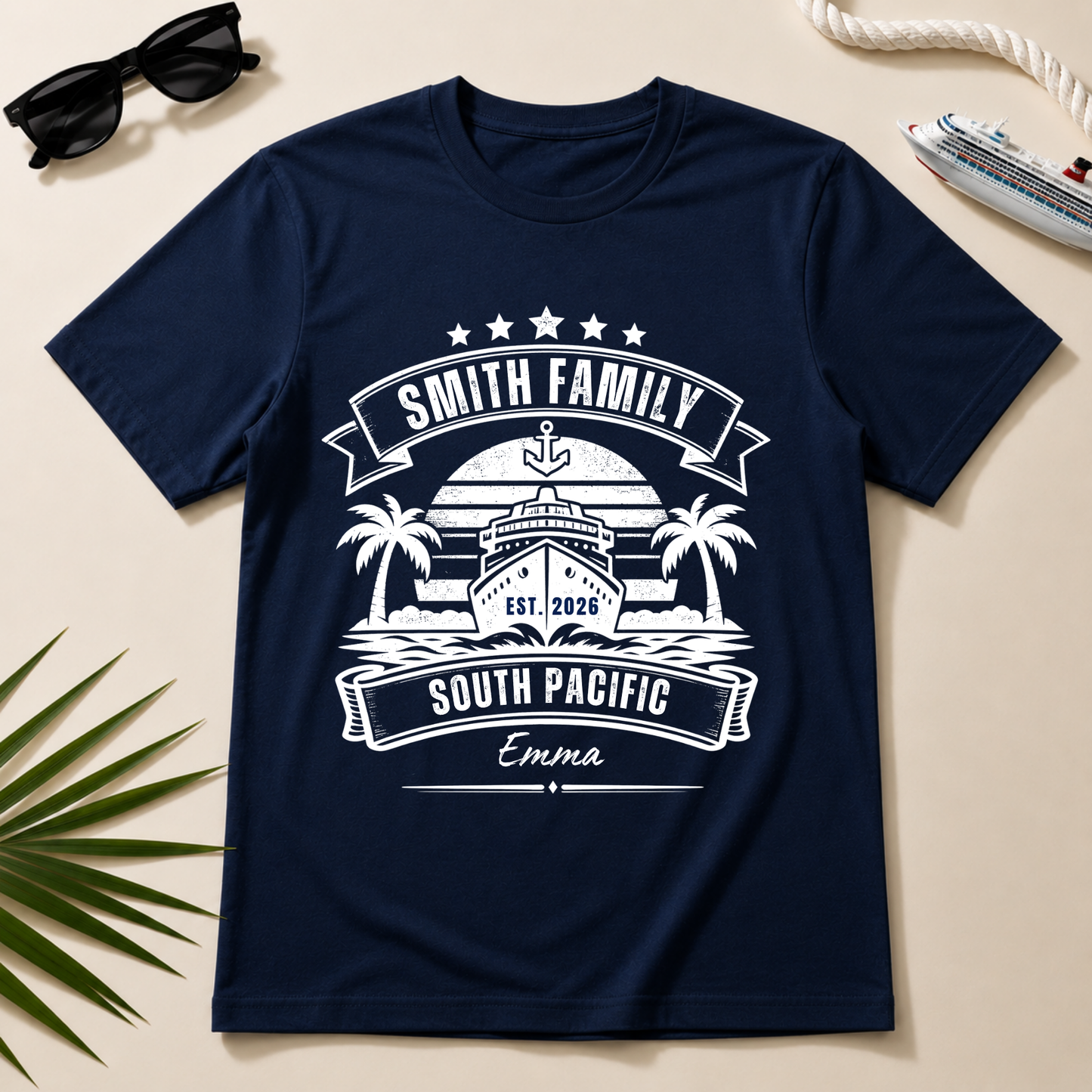 Personalised Family Cruise Shirt