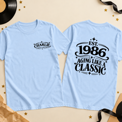 Personalised Aging Like a Classic T-Shirt