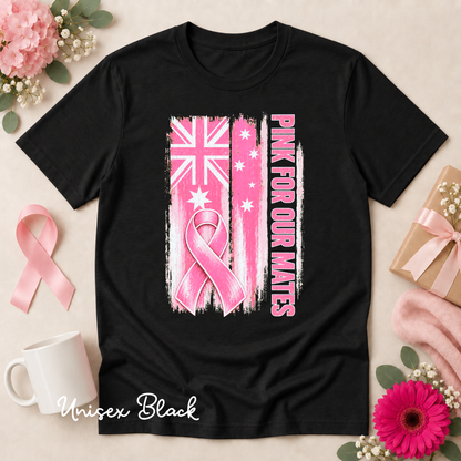 Pink for Our Mates Australian Breast Cancer Awareness Shirt