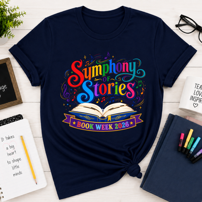 Symphony of Stories Colourful Book Week Shirt