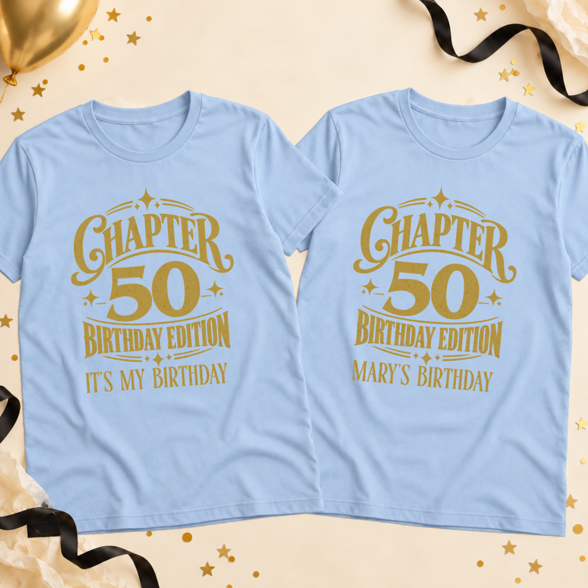 Personalised Chapter Birthday T-Shirt