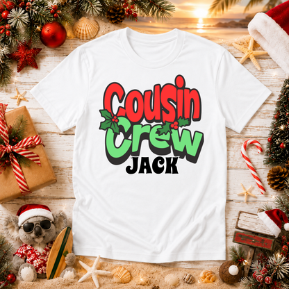 Personalised Cousin Crew Christmas T-Shirt – Matching Shirts