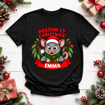 Personalised Aussie Animal Christmas T-Shirt