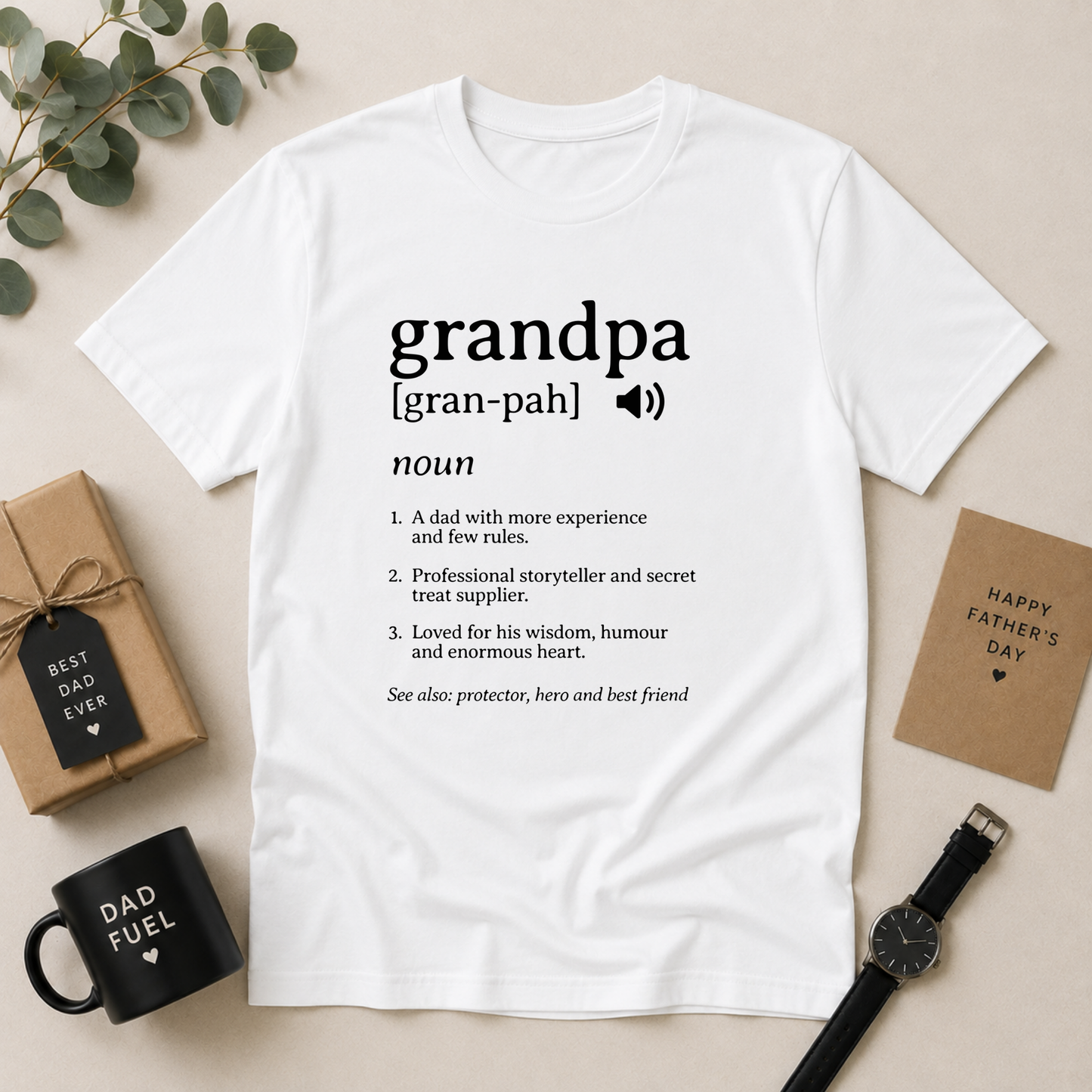 Grandpa Definition T-Shirt – Grandfather Gift from Grandkids