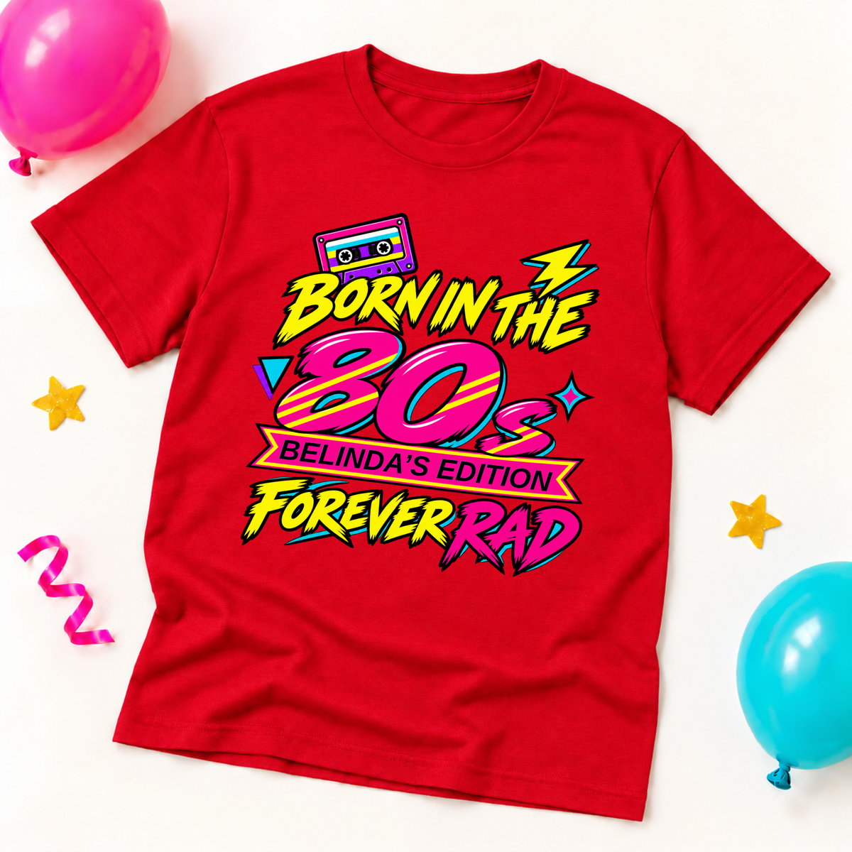 Personalised Born in the 80s T-Shirt