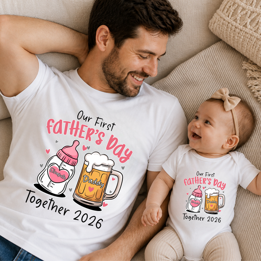 Our First Father's Day Matching Set