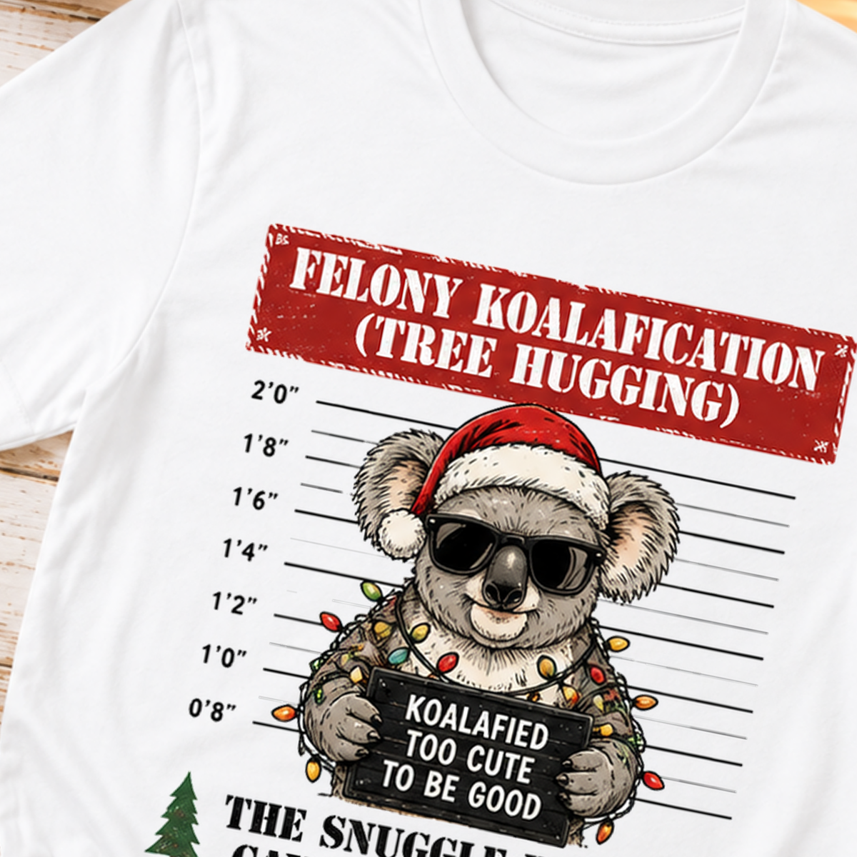 Aussie Christmas Mugshot T-Shirt