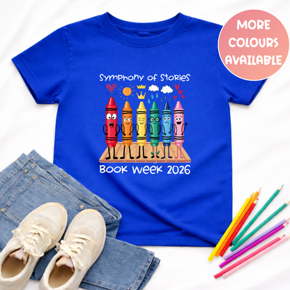 Crayon Symphony of Stories Book Week Tee Australia