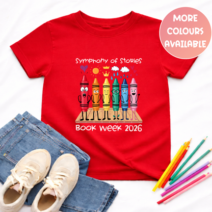 Crayon Symphony of Stories Book Week Tee Australia