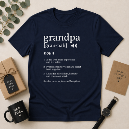 Grandpa Definition T-Shirt – Grandfather Gift from Grandkids