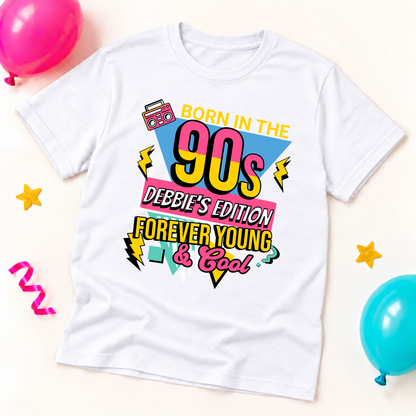 Personalised Born in the 90s T-Shirt