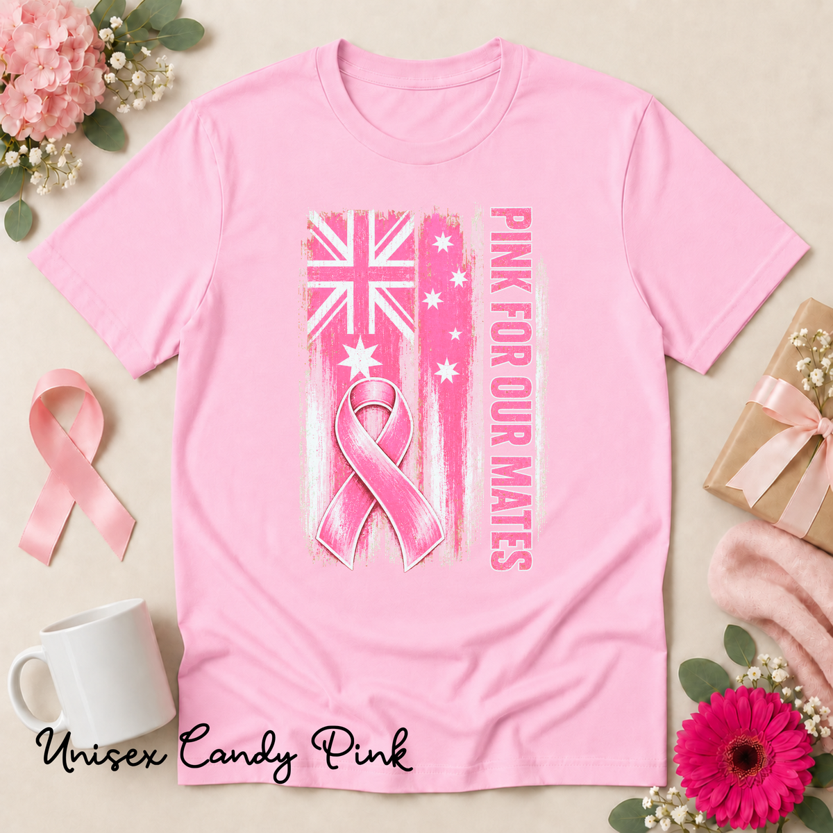 Pink for Our Mates Australian Breast Cancer Awareness Shirt