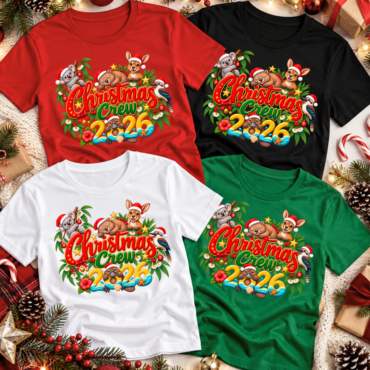 Aussie Christmas Crew 2026 T-Shirt