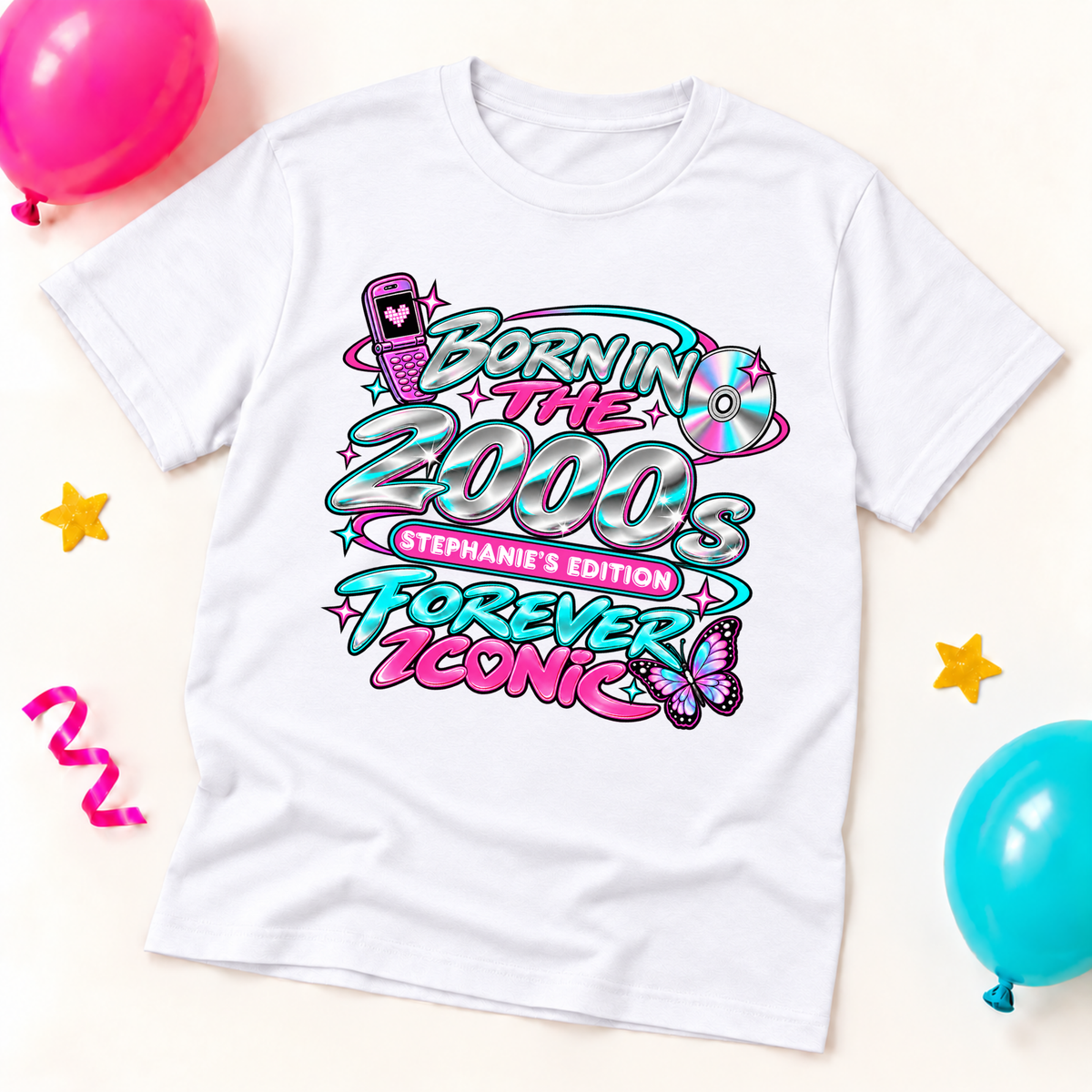 Personalised Born in the 2000s T-Shirt