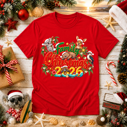 Australian Family Christmas T-Shirt 2026 – Matching Shirts