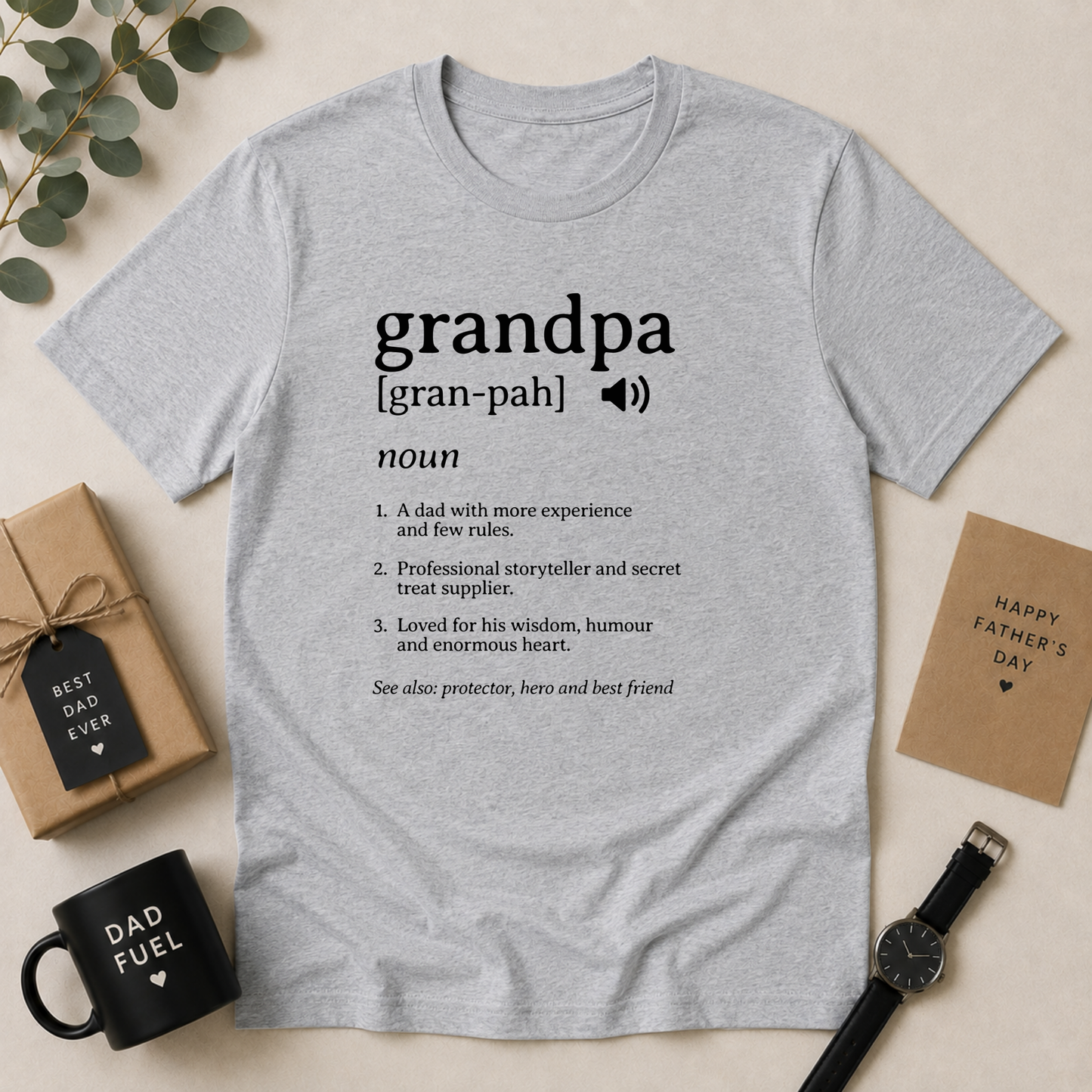 Grandpa Definition T-Shirt – Grandfather Gift from Grandkids