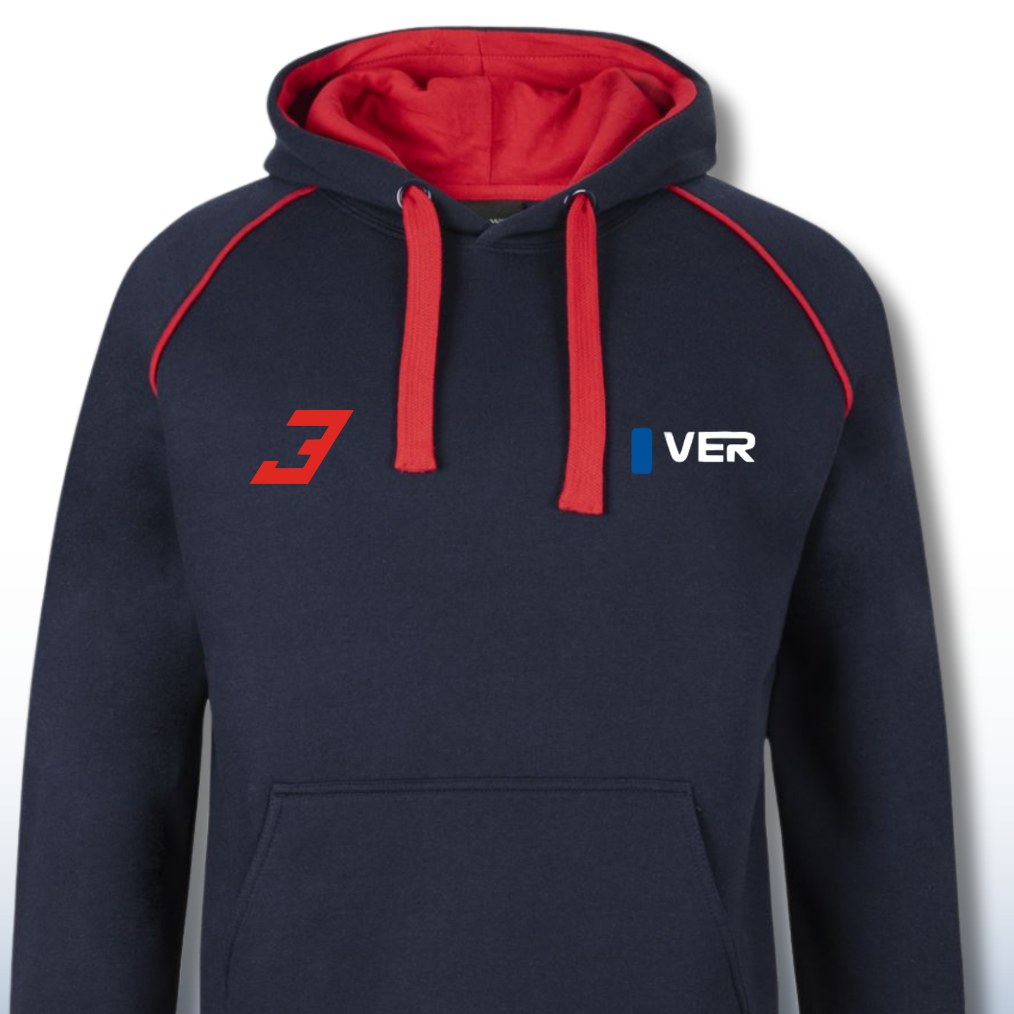Max Verstappen Inspired Racing Hoodie, Number 3 Navy Pullover Hoodie