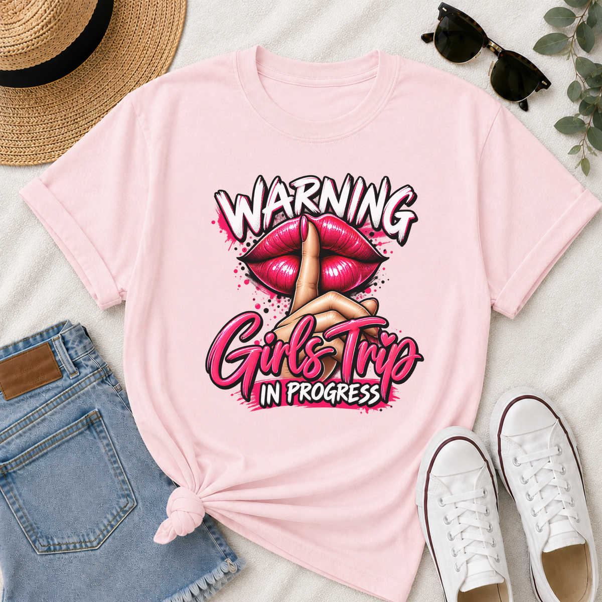 Warning Girls Trip in Progress T-Shirt