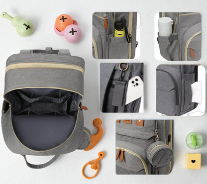 Nappy Backpack with Changing Station
