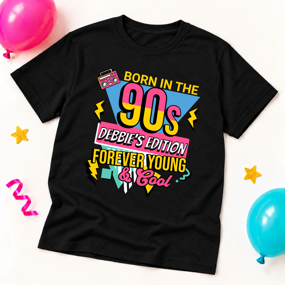 Personalised Born in the 90s T-Shirt