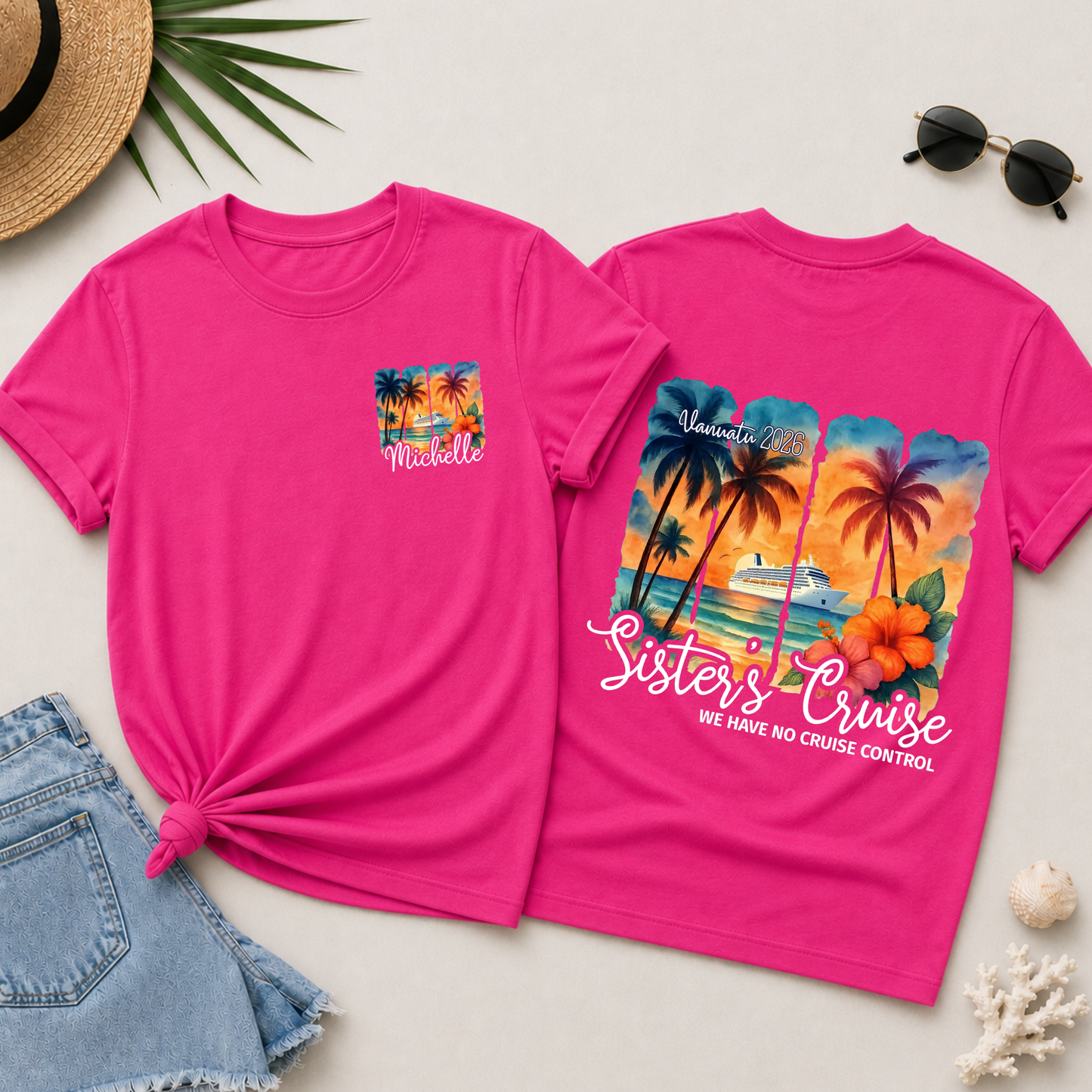 Personalised Sisters Cruise Shirt