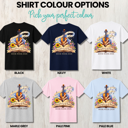 Symphony of Stories Book Week 2026 Teacher Shirt