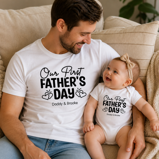 Our First Father's Day Matching Set