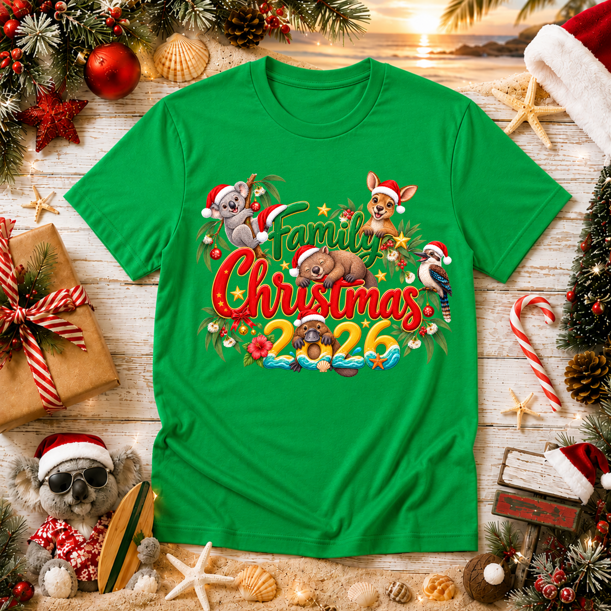 Australian Family Christmas T-Shirt 2026 – Matching Shirts