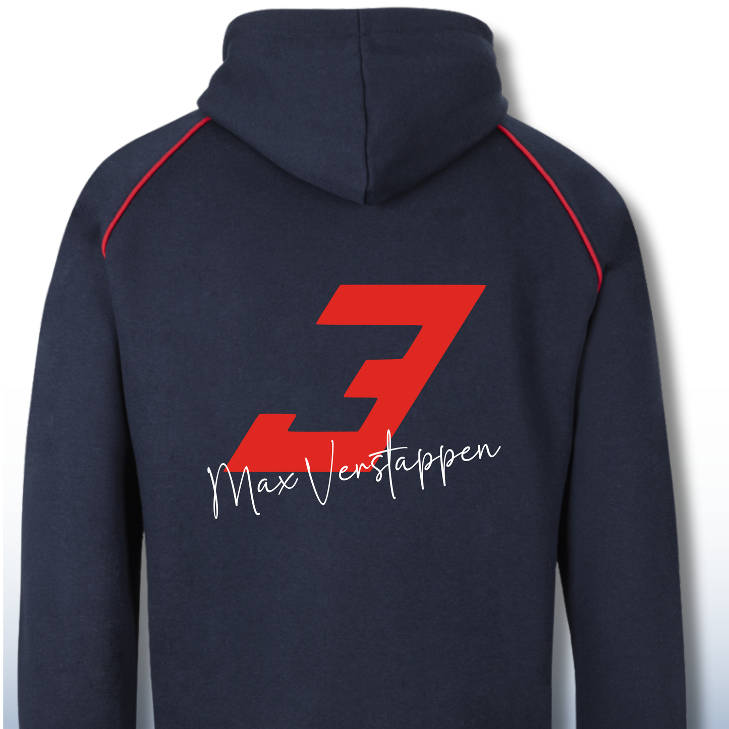 Max Verstappen Inspired Racing Hoodie, Number 3 Navy Pullover Hoodie