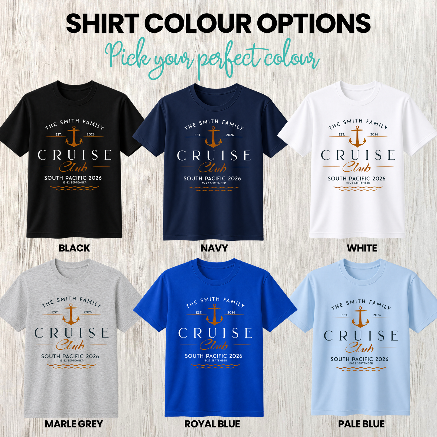 Personalised Cruise Club Shirt