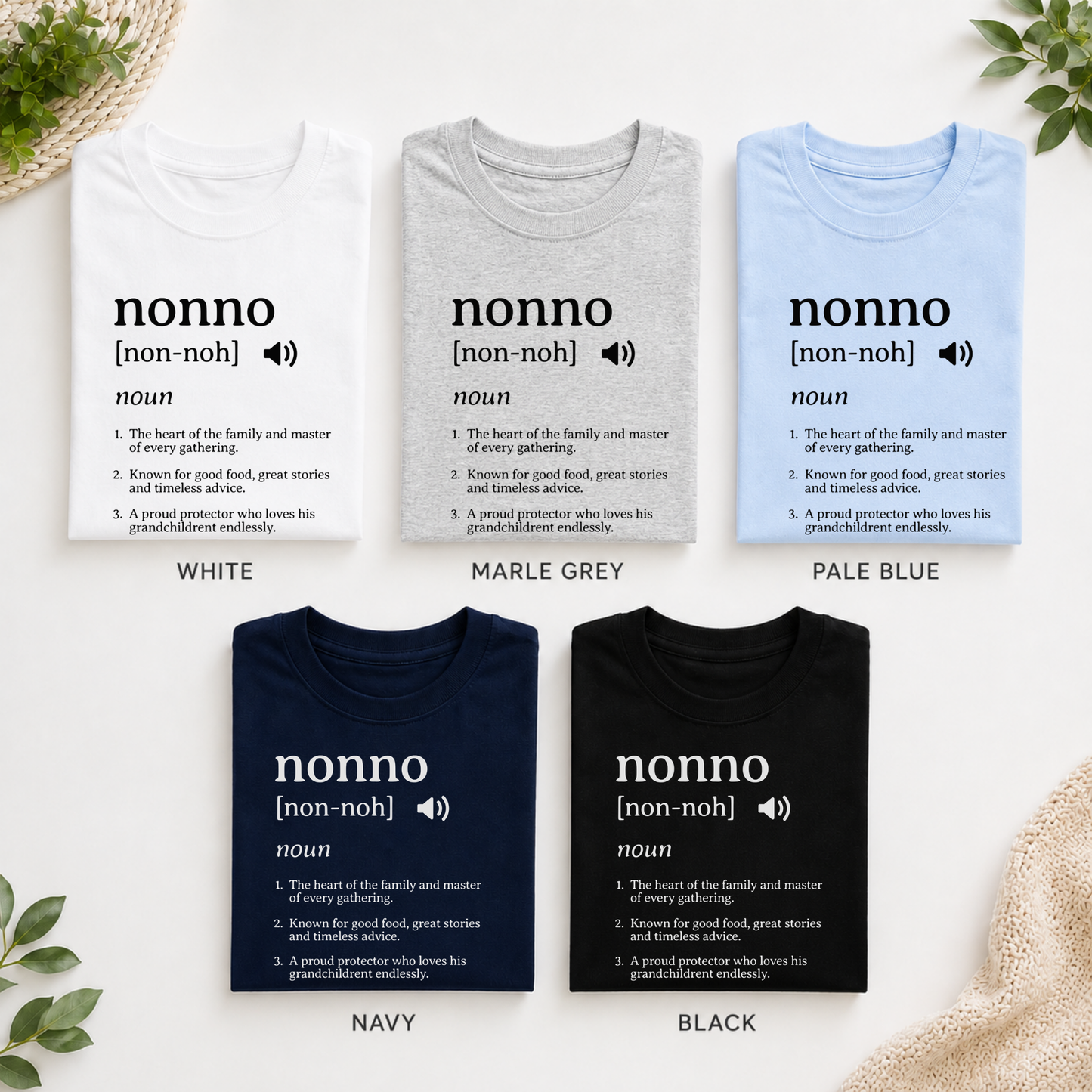 Nonno Definition T-Shirt – Italian Grandfather Gift